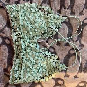 free people lace bralette Medium